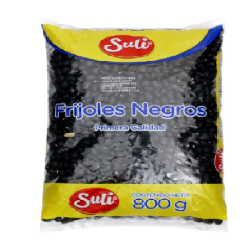 Frijol Suli Negro Primera Calidad Empacados - 800 g